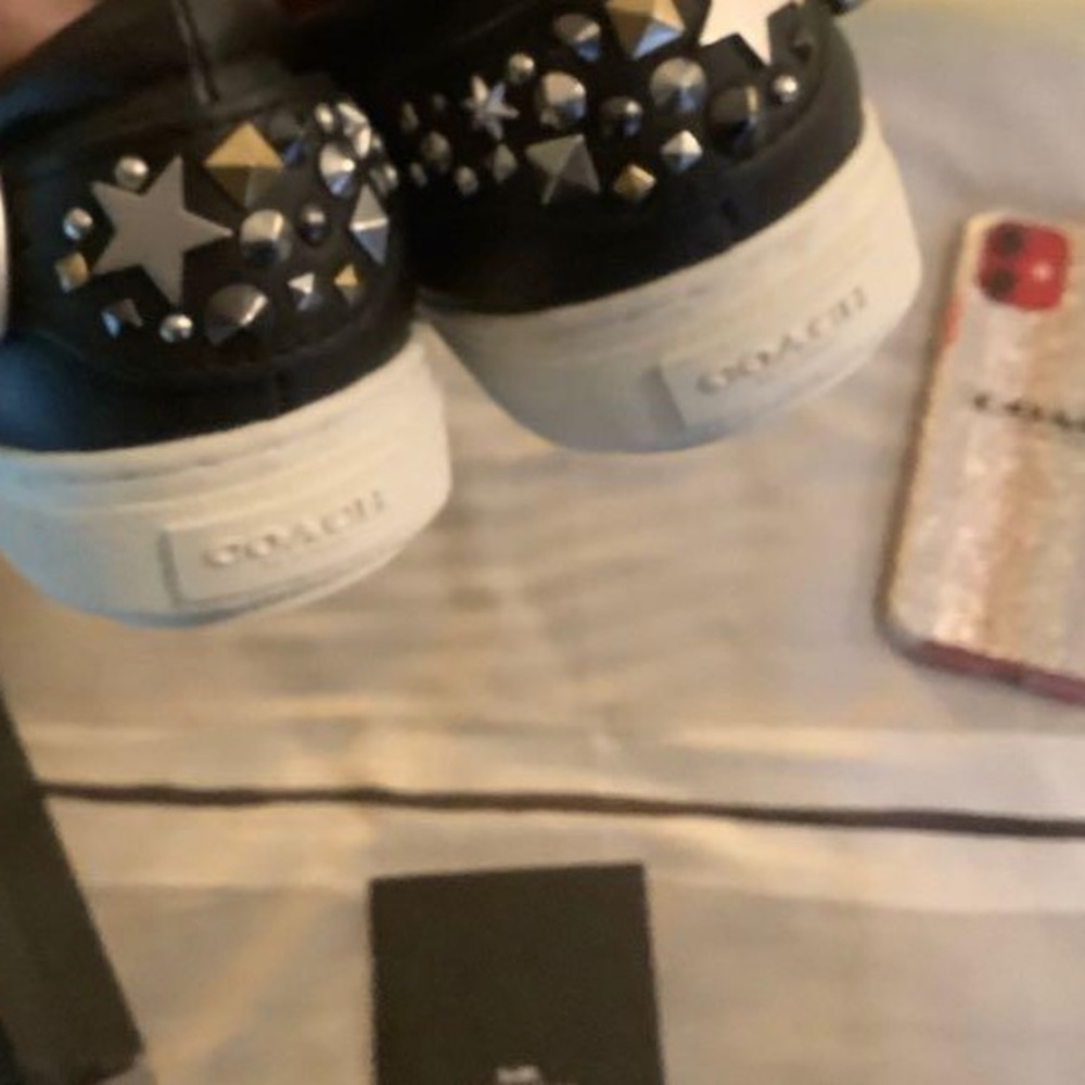 Coach C103 Sequins Race Car 🏎️ Sneakers Size 9 New in Box - Picture 7 of 8